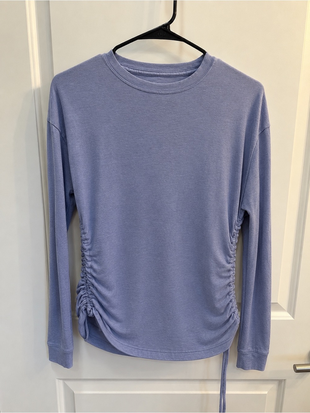 PINK Victoria's Secret Lilac Ruched-Side Long Sleeve Top